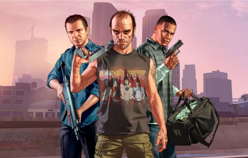 The Trio f Protagonists from GTA V